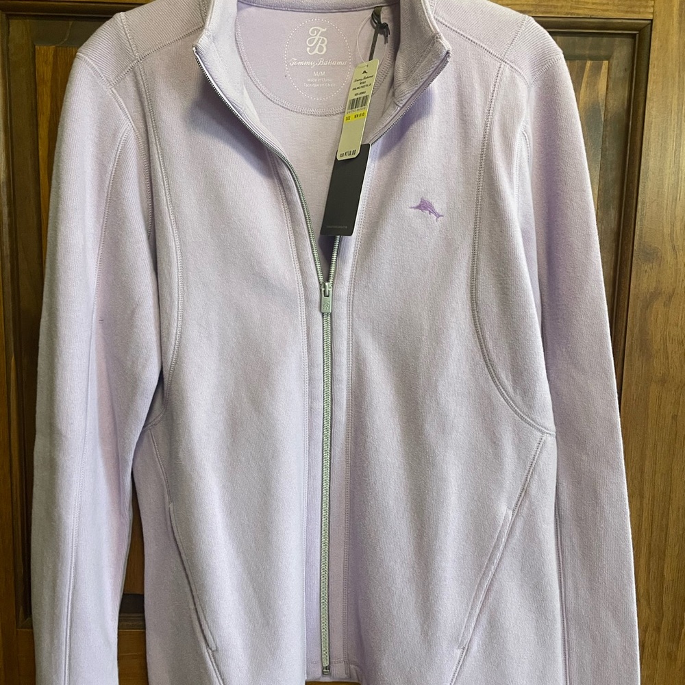 Tommy Bahama Light Lavender Full-Zip Utility Jacket